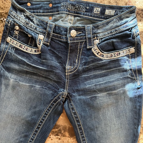 🌸Like New🌸 Miss Me Standard Skinny Stretch Jean Sz 26 - Picture 3 of 7